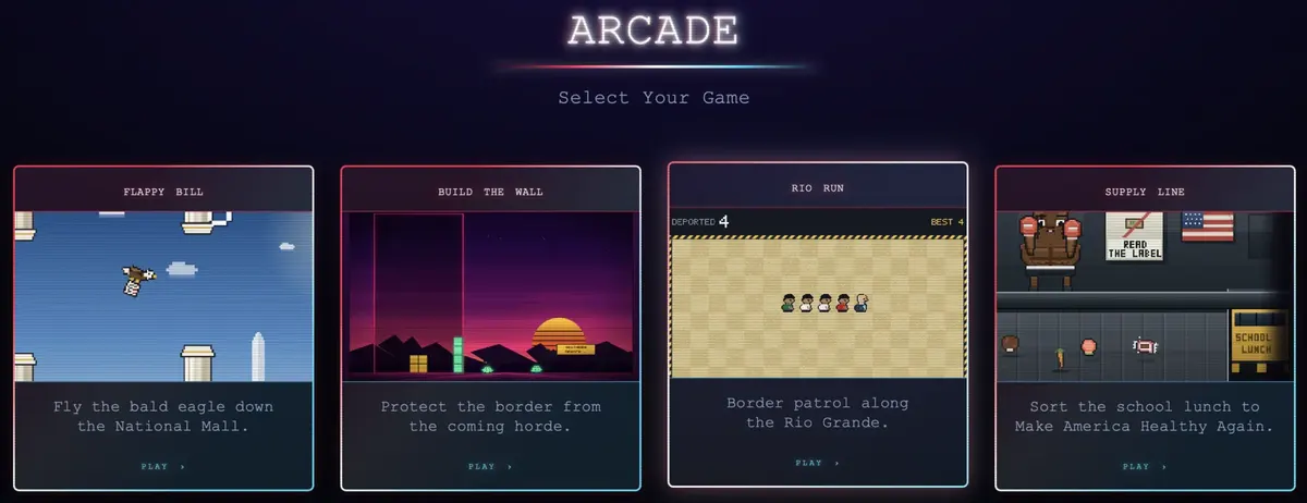 Ігри Білого дому: Tetris проти стіни Трампа