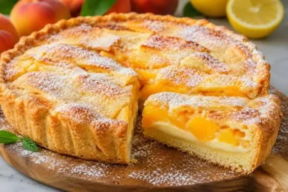 Ніжний пиріг з персиками: швидкий рецепт для літнього чаювання
