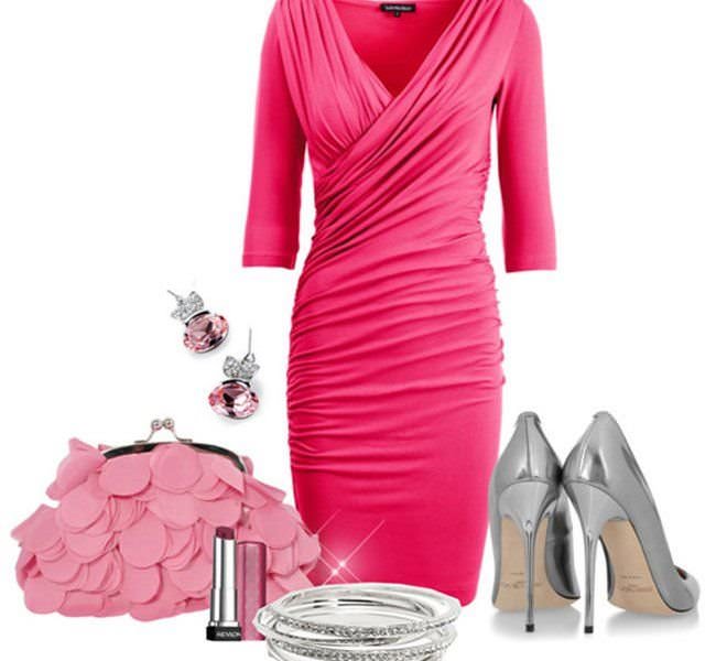 Наденешь розовое платье. Платье розовое. Аксессуары к розовому платью. Красивые платья с аксессуарами. Платье ярко-розовое.